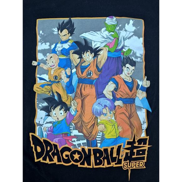 Dragon Ball Super T-Shirt Black Size XL, Goku, Gohan, Piccolo, Vegeta, Toei - Picture 2 of 11